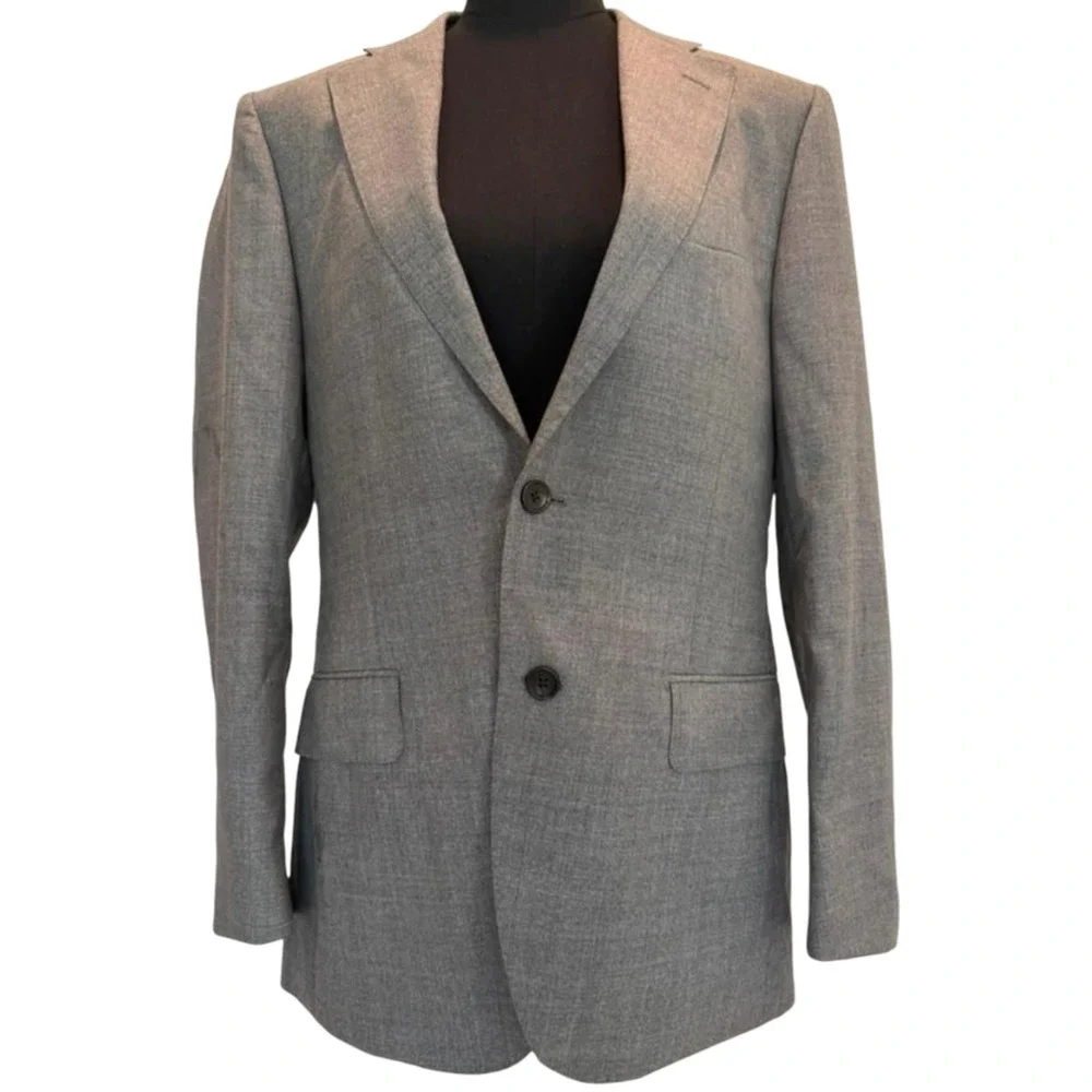Suitsupply Slim Pure Wool Lazio Single-Breasted Blazer Suit Jacket Size 40